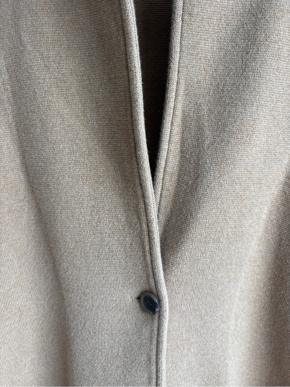 J.Crew Camel Sweater Blazer Cardigan Jacket Size Medium Knit Two Button - Picture 4 of 6